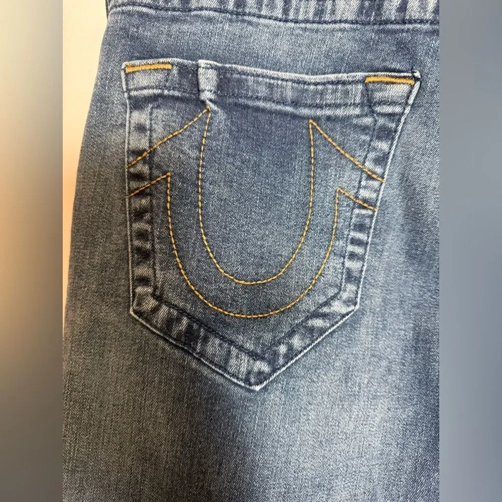 NWT True Religion Geno Relaxed Slim Fit Jeans Men's Size 31 Medium Ink Blue